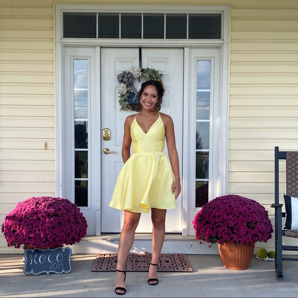 Yellow Homecoming Dress